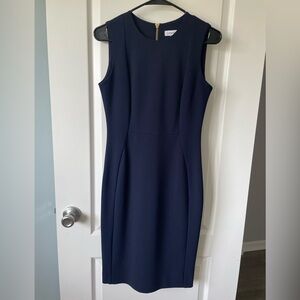 Calvin Klein navy sheath dress